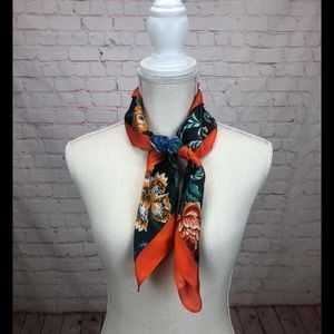 Saks Fifth Avenue silk floral scarf.